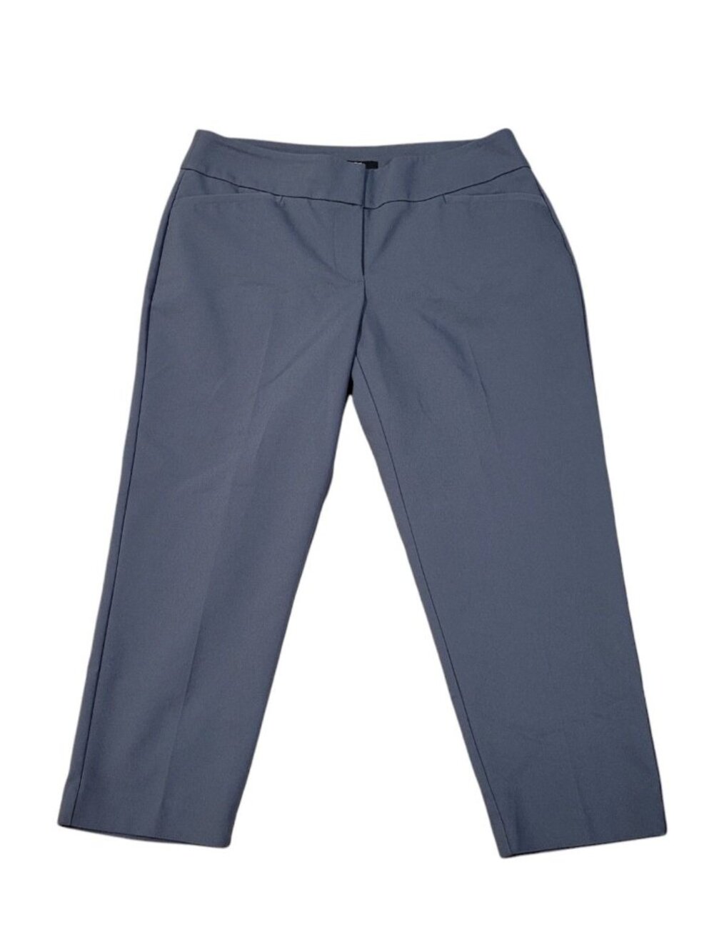 Apt. 9 Essentials Gray Dress Pants Size 8 Mid Rise Slacks Ankle Cropped